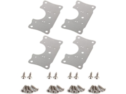 Conjunto De Dobradiças Aço Inoxidável Para Armário Cozinha, Com Quatro Dobradiças De Alta Resistência E Vinte Parafusos
