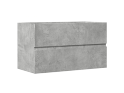Armário suspenso para sanita 80x38,5x45 cm Deriv. Madeira Cinza Cimento MAISON EXCLUSIVE