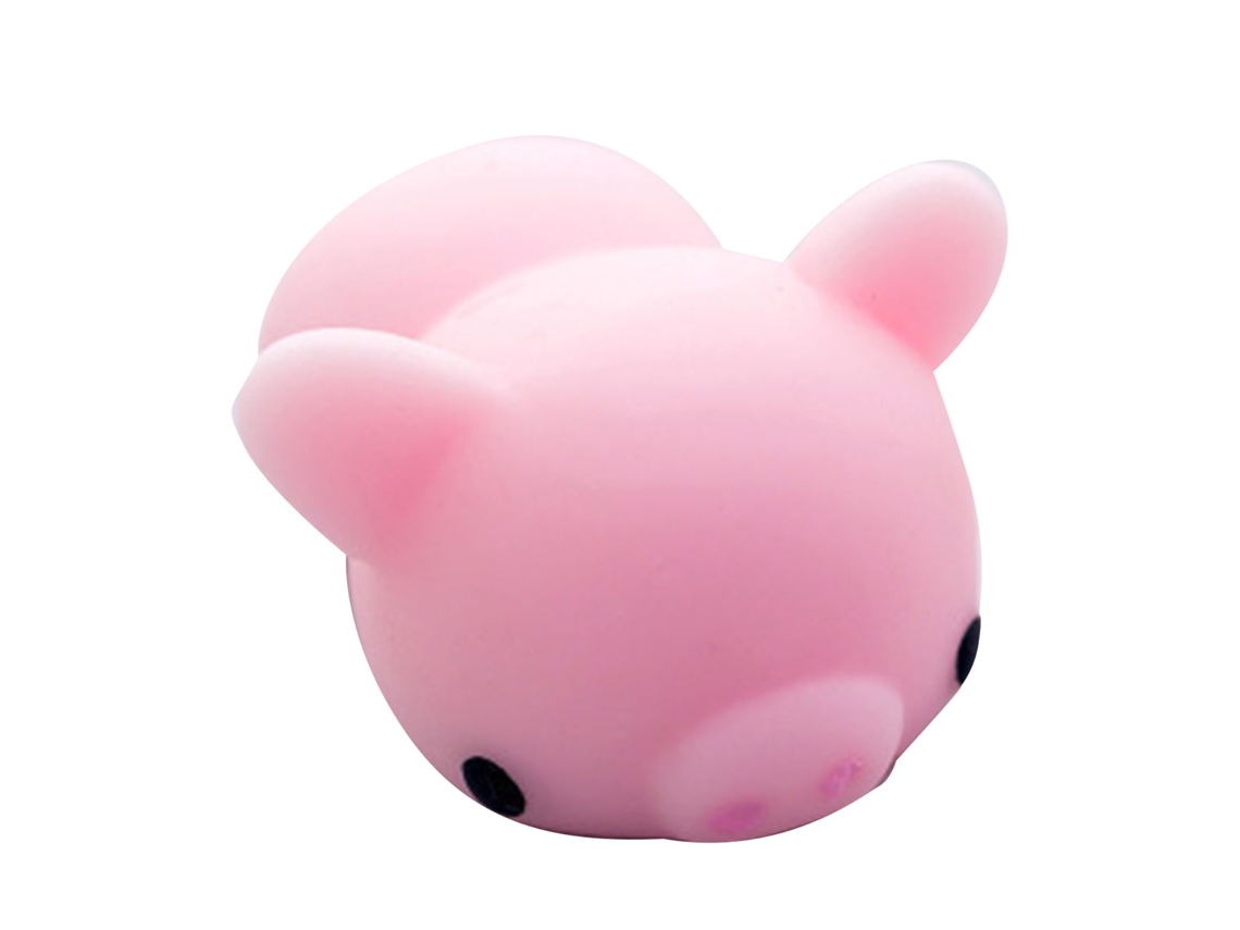 Brinquedo De Esquecimento De Estresse Animal Squishy Pvc Macio Para Escritório Casa Porco Rosa