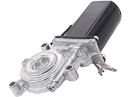 Motor elétrico para toldo em ferro e plástico com conector.