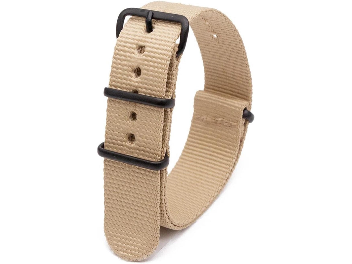 Pulseira de couro com 20 Mm 22 Alta Qualidade Confortável Resistente S/MARCA