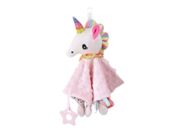 Boneca Reconfortante Em Forma De Animais Para Bebés Meninos E Meninas, 28 Cm (11 Polegadas) Unicórnio Rosa Hexinyigjly