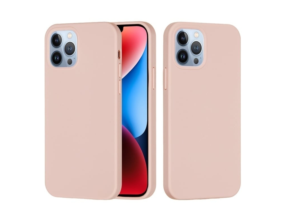 Lurelia Capa Protetora Para Iphone 15 Pro Max, Em Silicone E Pc, Interior Em Microfibra, Recortes Precisos, Cor Rosa E Anti-riscos