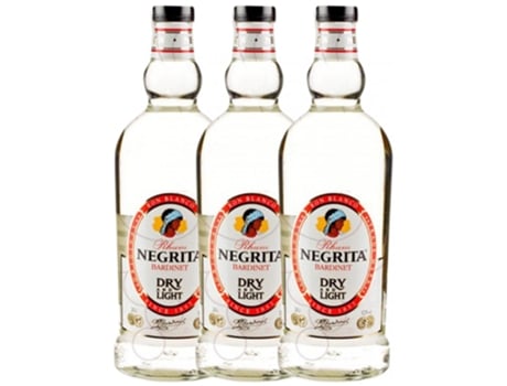 Rum BARDINET Bardinet Negrita Double Silver Blanco (2 L - 3 unidades)