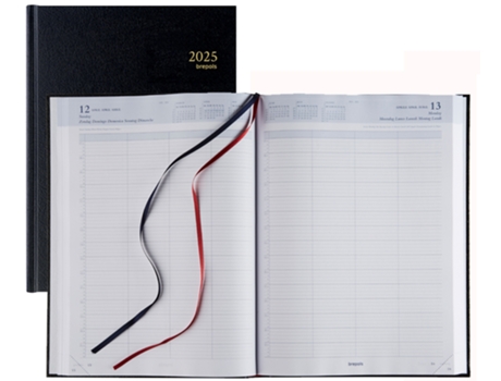 Calendário de Livro BREPOLS Bremax 001 2025 Preto