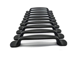 20 cabos de porta de armário de cozinha e dormitório, alumínio preto, distância central 96mm, comprimento total 131mm S/MARCA