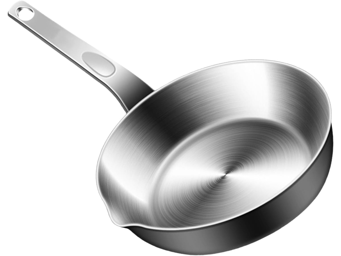 Panela Em Miniatura Com Cabo Ergonômico, Bico Para Despejar, Fabricada Em Aço Inoxidável, Utensílio