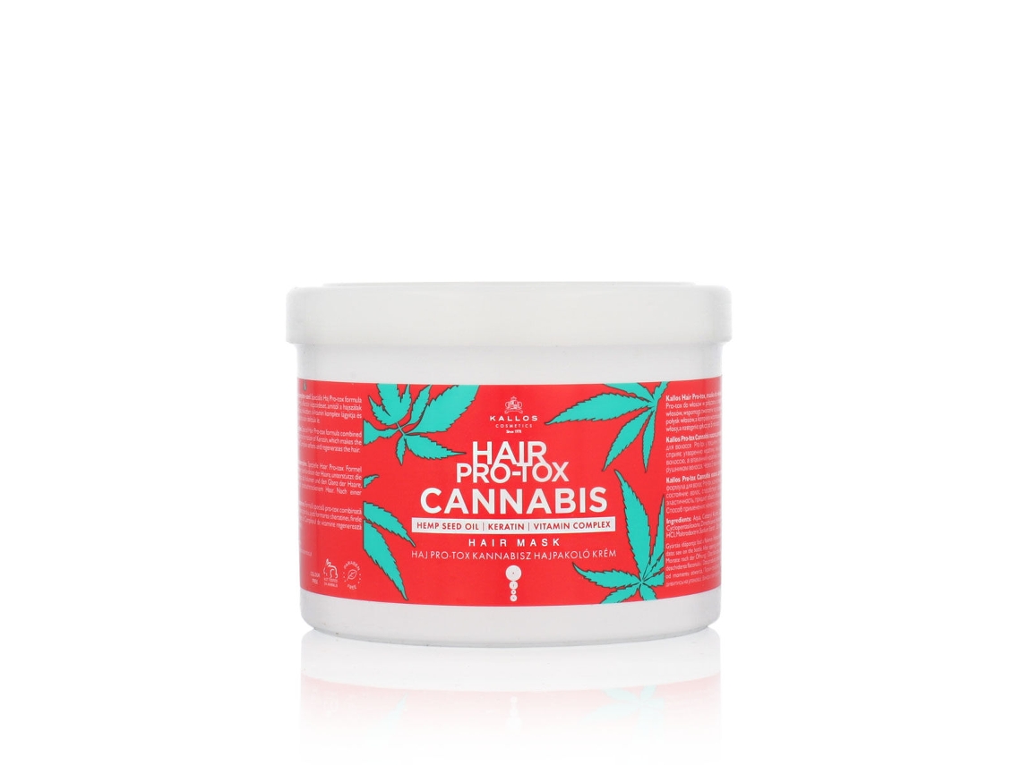 Máscara Capilar Reparadora Kallos Cosmetics Hair Pro-Tox Cannabis 500 Ml