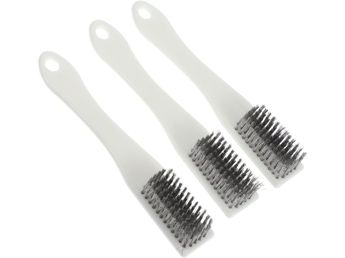 Escovas De Limpeza Fomiyes, Conjunto De 3 Peças, Escova De Aço Para Pequenos Objetos, Cerdas Finas De Aço Inoxidável