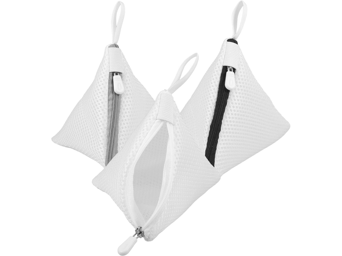 Conjunto De 3 Mini Sacos De Lavanderia Multifuncionais Em Malha