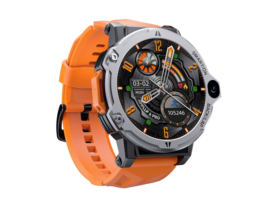 (prateado) Smartwatch De 1,54 Polegadas Com 4g+64g Android 8.1, Câmera Dupla E Slot Independente Para Cartão Sim.