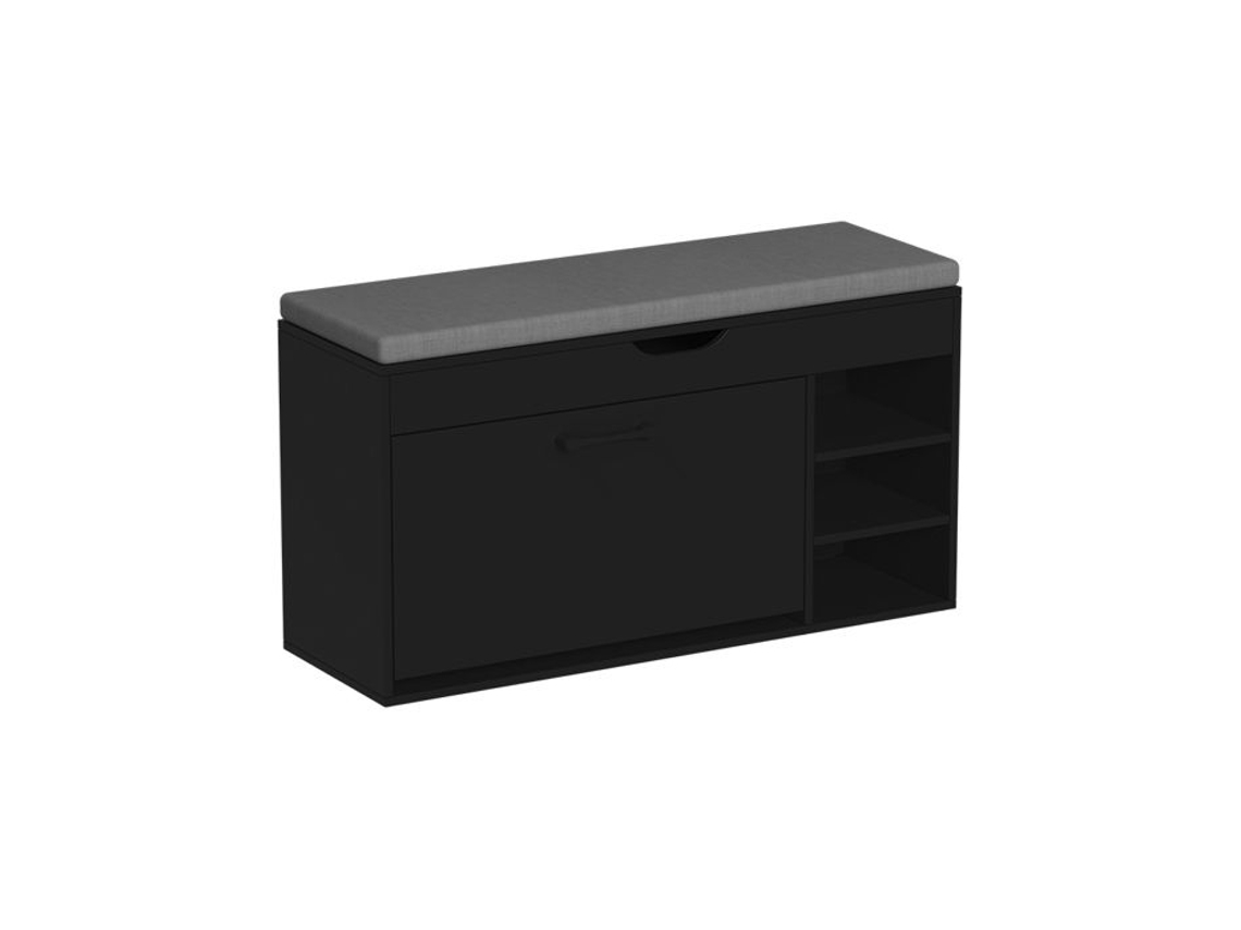 Banco para Sapatos Assento Rebatível com Arrumação 90x50x30 Cm VICCO