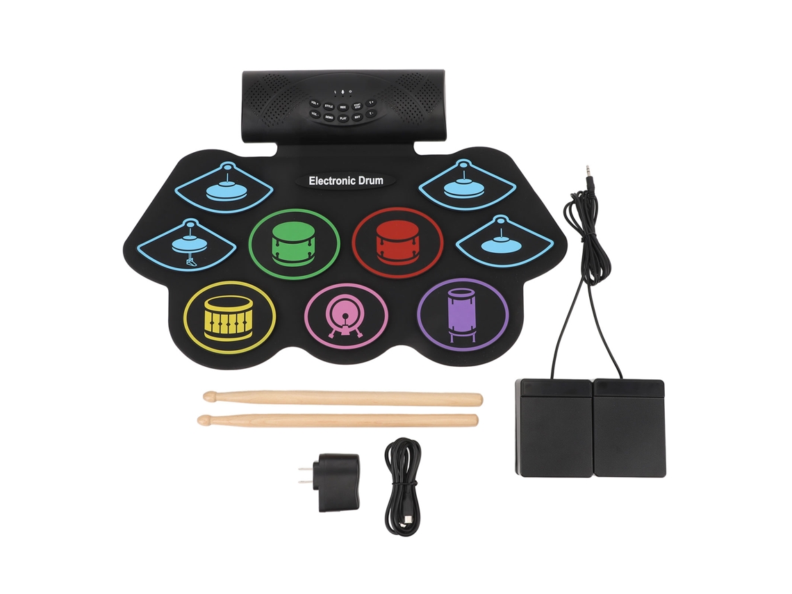 Laxiscreed Bateria Electrónica Bluetooth Midi Compacta Para Estúdio E Performance