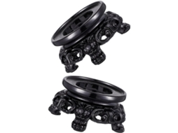 Suporte Para Esfera De Cristal Oca Resina Unomor, Preto, Tamanho 3, Base Decorativa Para Exibição De Esferas, Pacote Com