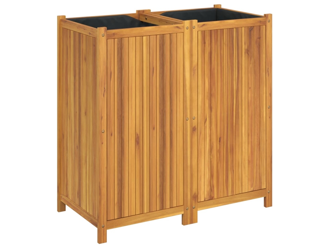 Garden Planter, Garden Planters Vidaxl Marrom Madeira De Acácia (100 X 50 X 100 Cm)
