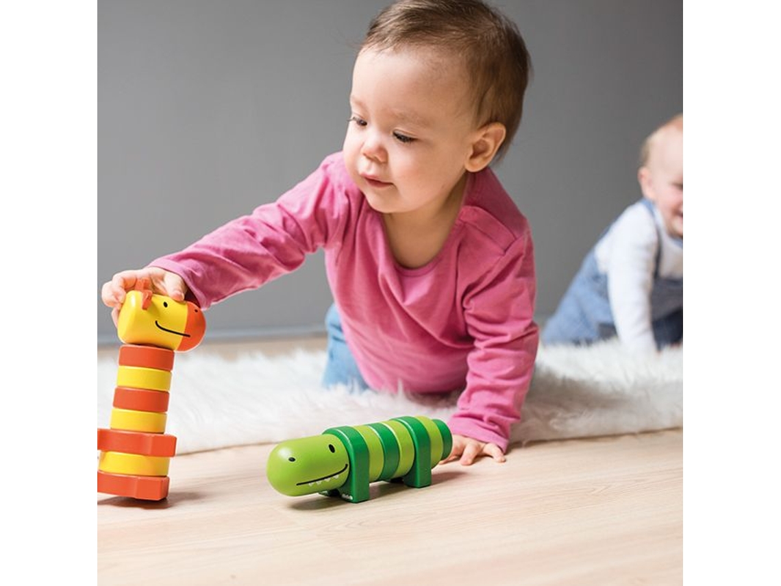 Jogo De Empilhar Beleduc, Brinquedo Educativo De Madeira Stacking Friends