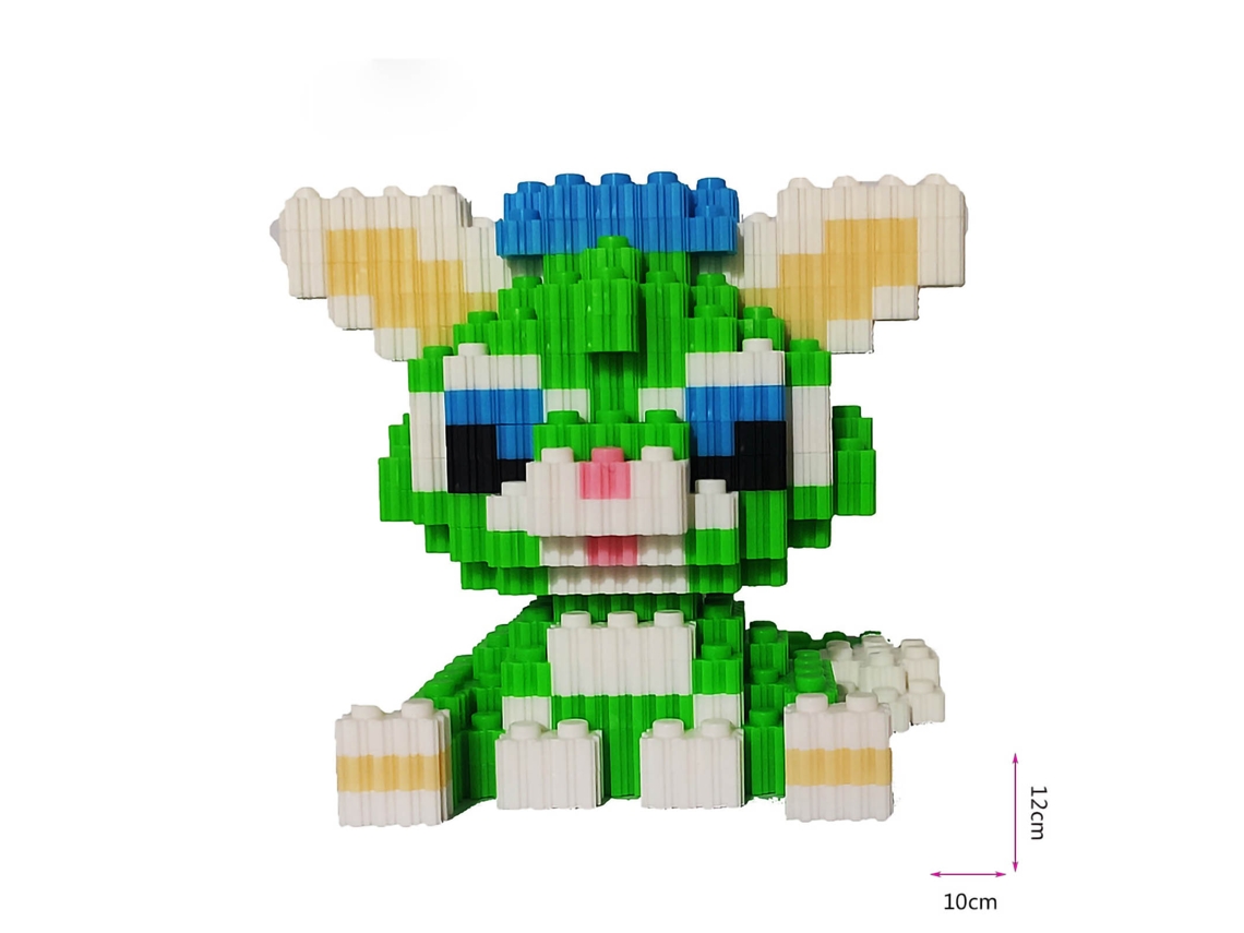 Rebe-conjunto De Blocos De Construção Para Crianças Figuras De Animais Desenhos Animados Mais Bonitos Brinquedo Educativo6088