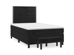 Box Spring Bed, Box Spring Beds Vidaxl Preto Veludo (120 X 200 Cm)
