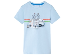 T-shirt Para Criança Azul 104