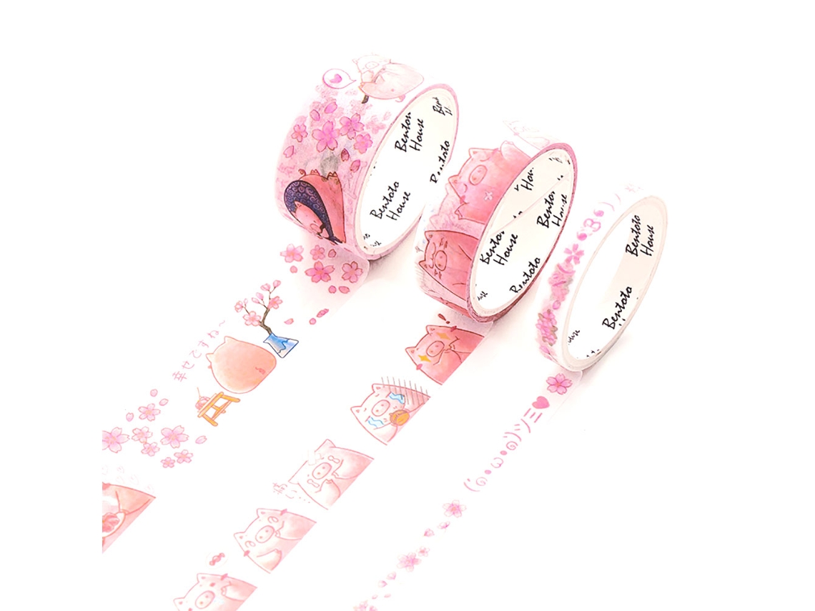 Rolos 3 Metros De Cinta De Papel Washi Com Padrão De Animais Bonitos Para Decoração Diy 2