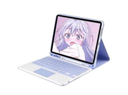 Fasst caja de Teclado Bluetooth Inalámbrico com Porta lápis para Ipad Air 5ª/4ª Geração 10,9 Polegadas 2022/2020, Desmontável, Ângulo Ajustável