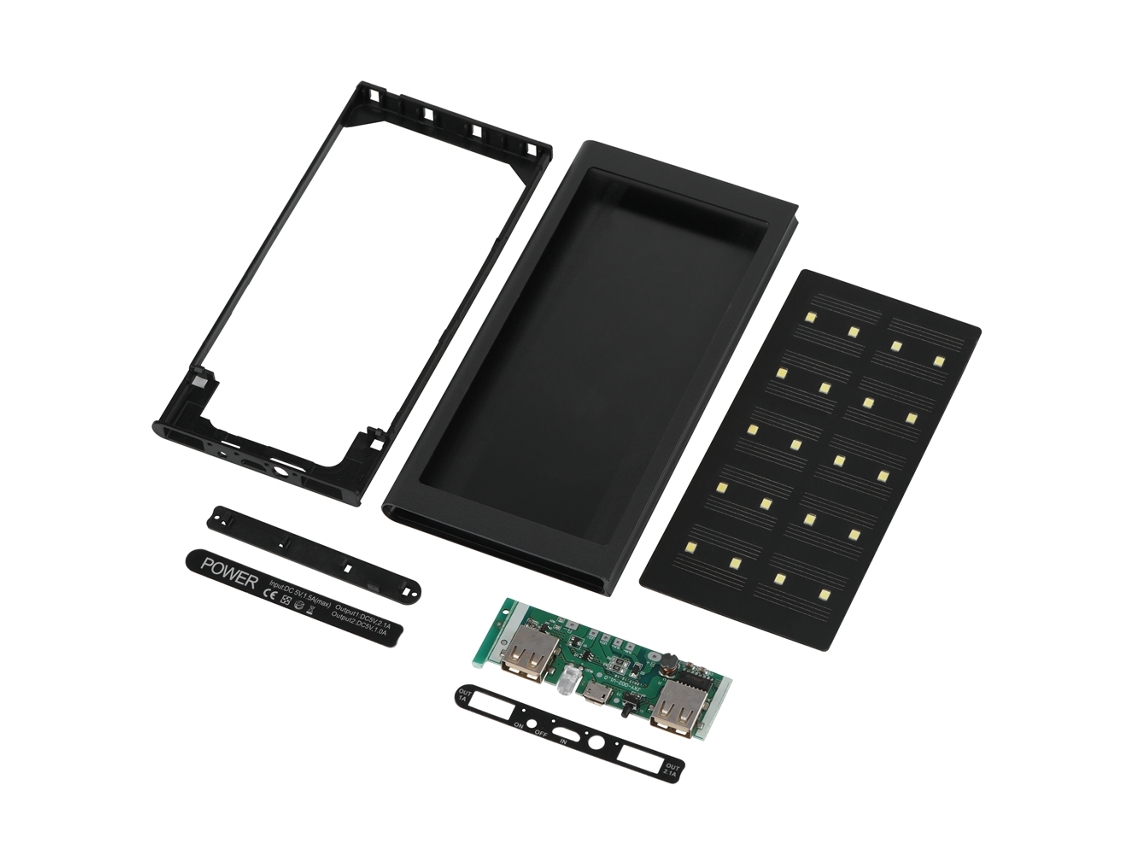 Carregador Solar LAXISCREED 8000mah Led Preto