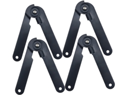 Conjunto De 4 Dobradiças Suporte Para Armário 9 Polegadas Com Duas