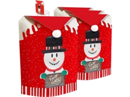 4 Capas De Cadeira De Natal Com Design De Boneco De Neve, Capas Para Cadeira Natalinas De Lino