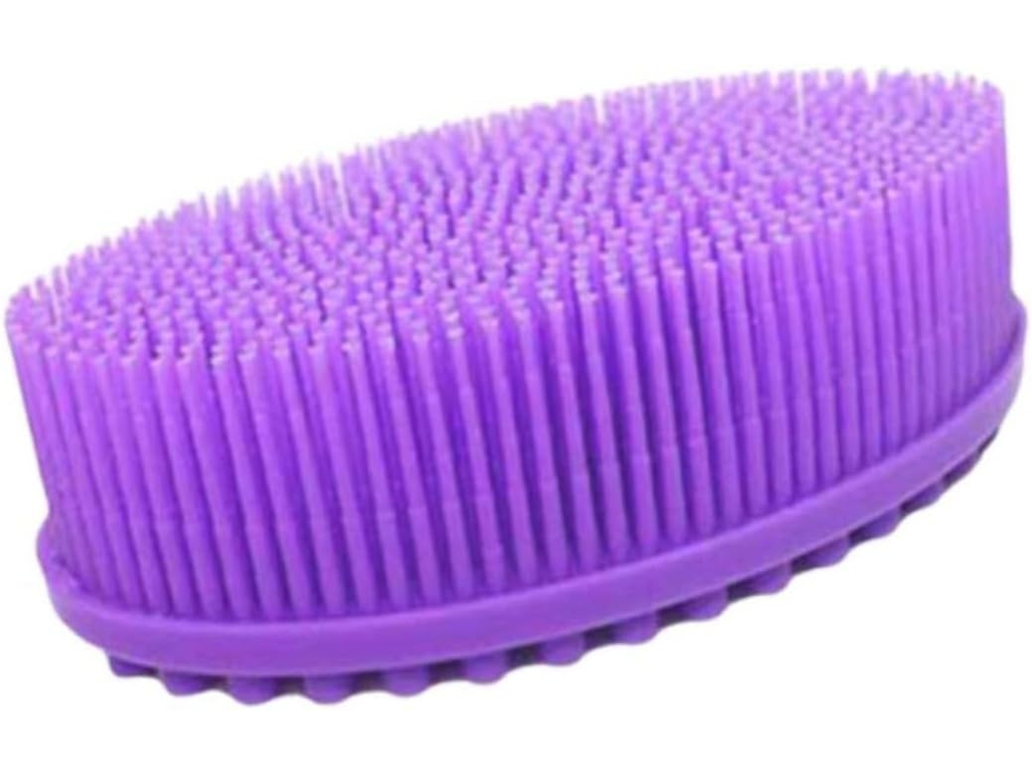 Escova De Silicone Mikinona Para Massagem Capilar, Escova De Banho Prática Para Lavar O Cabelo
