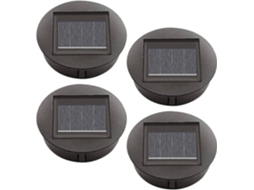 Rebe 4 Peças de Luzes Solares de Reposição com Lâmpadas Led para Lanternas Pendentes Exteriores Jardim Ip65 Impermeável