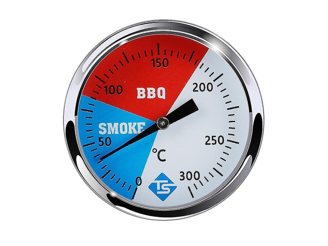 Termômetro De Fumaça Para Churrasqueira Aço Inoxidável 2 Polegadas Com Temperatura Máxima 300 Graus Celsius. Aquaforge (5 Cm)