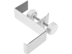 Gancho De Mesa Em Metal Prateado Para Fones De Ouvido, Suporte Ajustável Sem Necessidade De Furar, Design Com Clipe