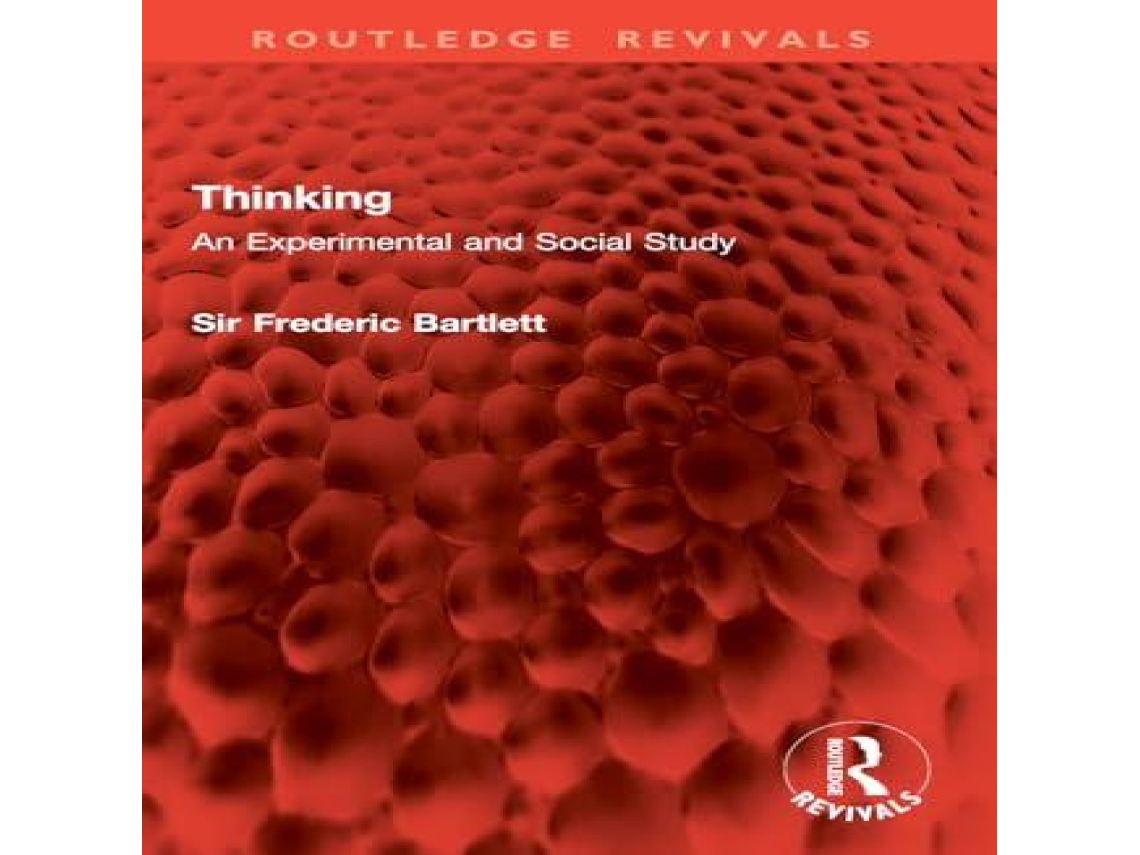Livro Thinking An Experimental and Social Study de Frederic Bartlett (Inglês)