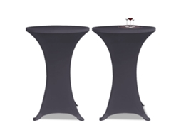 Vidaxl Capa Extensível Para Mesa 2 Pcs 80 Cm Antracite