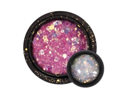 1 Caixa De Decoração De Unhas Sequências Irregulares Glitter Hexagonais Para Manicure Cor Rosa Vermelho 2
