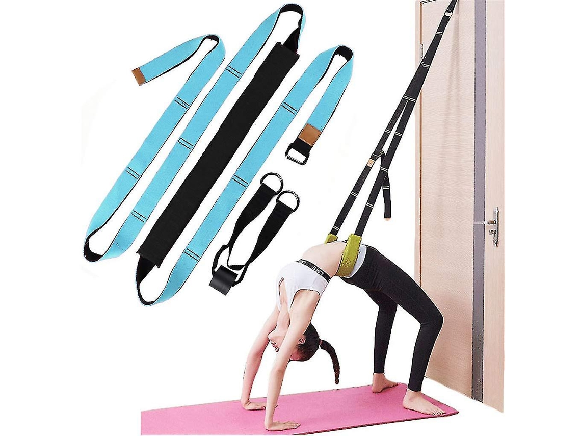 Rebe-banda Elástica Multiuso Para Ejercícios De Cintura - Assistente Para Flexão De Espalda Para Treinamento De Dança E Ginástica Azul Negro