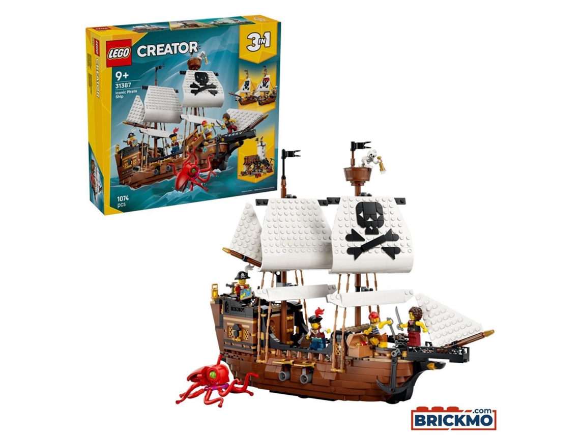 Lego Creator 31387 Navio Pirata Icónico 31387