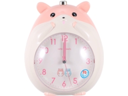 Despertador Com Luz Pretyzoom, Em Formato De Hamster, Para Meninos E Meninas, Com Mostrador Digital E Ponteiros Visíveis