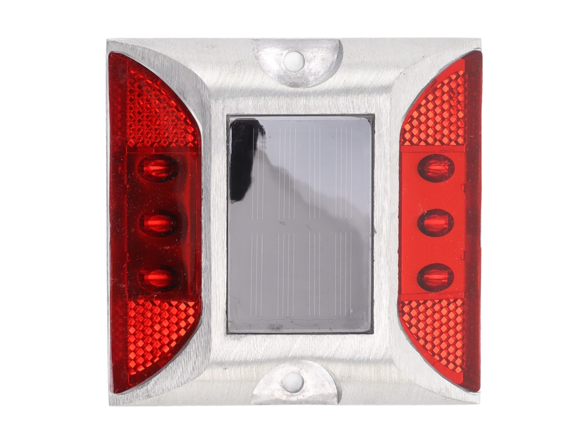 Lanterna Solar para Calçada 6 LEDs Duas Faces Reflectiva IP68 Resistente à Água e Pressão S/MARCA