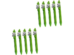 Kit Com 10 Canetas Gel Panda, Criativas Mecanismo De Botão Para
