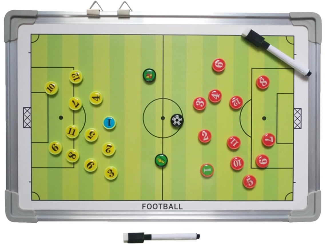 Quadro Branco Magnético Para Treino De Futebol, Com Superfície Para Escrita E 2 Canetas Para Quadro Branco