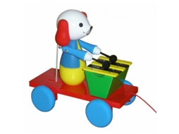 Brinquedo De Puxar Para Cães Miva Com Xilofone Brinquedo De Madeira Colorido