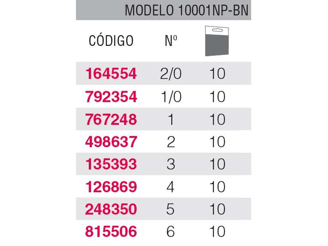 Mustad 10001np Bn Chinu Allround