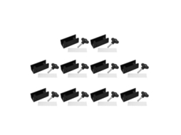 Conjunto de 10 Travas Segurança para Janelas com 2 Furos, Batentes Portas Correr, Alta P GOKOCO