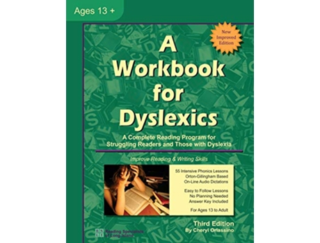 Livro A Workbook for Dyslexics 3rd Edition de Cheryl Orlassino (Inglês)