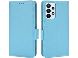 Capa Fólio Slots Bloqueio Rfid para Samsung Galaxy A23 HONGWE. Anti-Choque com Porta-Cartões