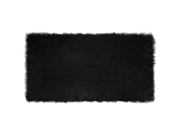 Vidaxl Tapete De De Ovelha Sintética Tafalla Preto 80 X 150 Cm