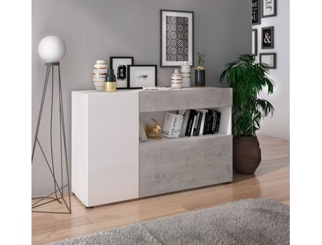 Aparador AMBIHOME (130 x 83 x 41 m - Melamina - Branco)