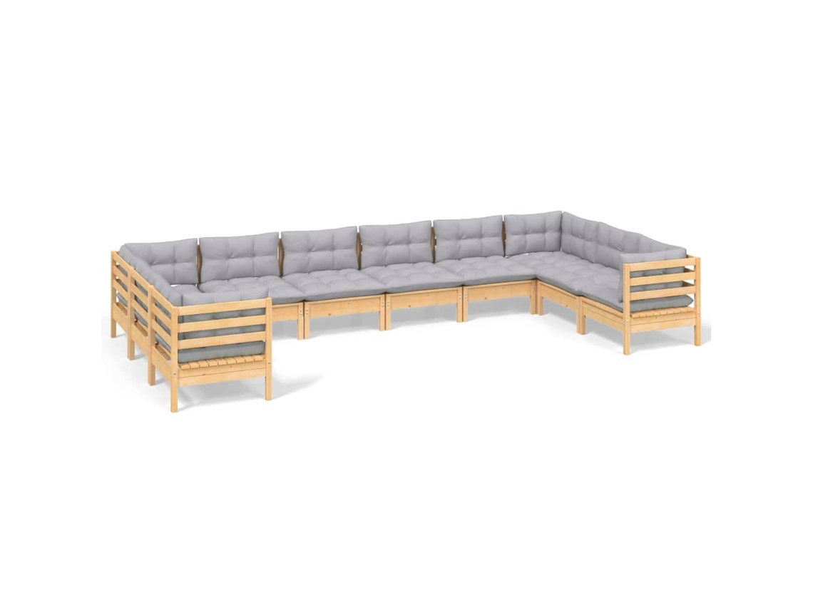 Garden Lounge Set, Garden Lounge Sets Vidaxl Cinzeto Madeira De Pinho (n/a)