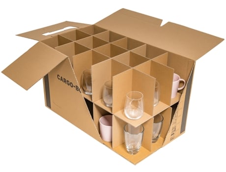 Caixa de Vidro SMARTBOXPRO Feita de Papelão Ondulado Marrom